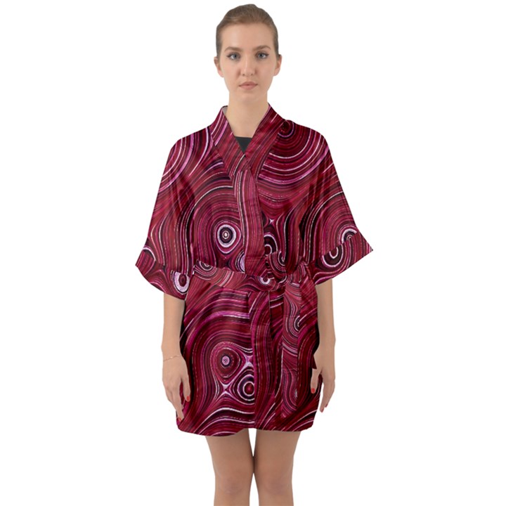 Electric Field Art XXXVIII Quarter Sleeve Kimono Robe