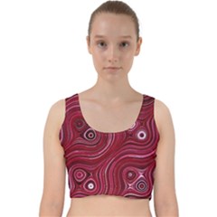 Electric Field Art Xxxviii Velvet Racer Back Crop Top by okhismakingart