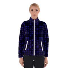 Neon Oriental Characters Print Pattern Winter Jacket by dflcprintsclothing