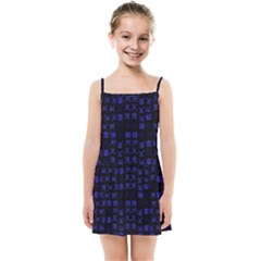 Neon Oriental Characters Print Pattern Kids  Summer Sun Dress by dflcprintsclothing