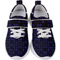 Neon Oriental Characters Print Pattern Kids  Velcro Strap Shoes View1