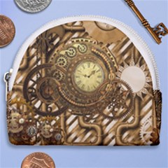 Wonderful Steampunk Design, Awesome Clockwork Horseshoe Style Canvas Pouch by FantasyWorld7