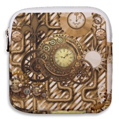 Wonderful Steampunk Design, Awesome Clockwork Mini Square Pouch by FantasyWorld7