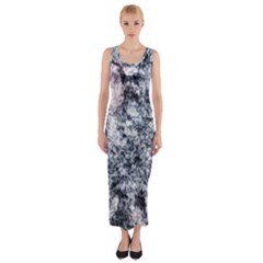 Garden Of The Phoenix Granite Fitted Maxi Dress by Riverwoman