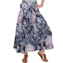 Garden Of The Phoenix Granite Satin Palazzo Pants by Riverwoman