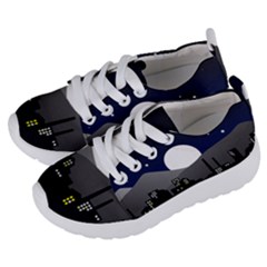 City At Night Kids  Lightweight Sports Shoes