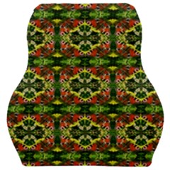 Pattern Red Green Yellow Black Car Seat Velour Cushion  by Pakrebo