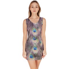 Peacock Bird Pattern Bodycon Dress