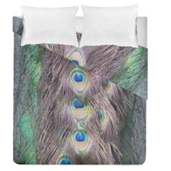 Peacock Bird Pattern Duvet Cover Double Side (queen Size) by Pakrebo