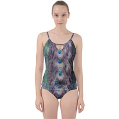 Peacock Bird Pattern Cut Out Top Tankini Set by Pakrebo