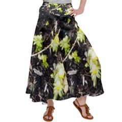 Signs Of Spring Satin Palazzo Pants by Riverwoman