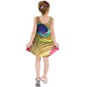 Peacock Feather Colorful Peacock Kids  Sleeveless Dress View2