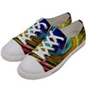 Peacock Feather Colorful Peacock Women s Low Top Canvas Sneakers View2