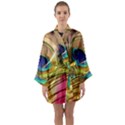 Peacock Feather Colorful Peacock Long Sleeve Kimono Robe View1