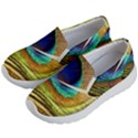 Peacock Feather Colorful Peacock Kids  Lightweight Slip Ons View2