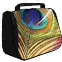 Peacock Feather Colorful Peacock Full Print Travel Pouch (Big) View2