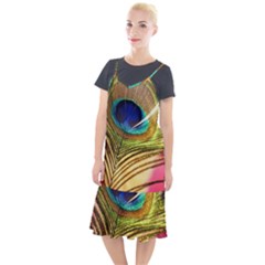 Peacock Feather Colorful Peacock Camis Fishtail Dress by Pakrebo