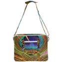 Peacock Feather Bird Colorful Cross Body Office Bag View3