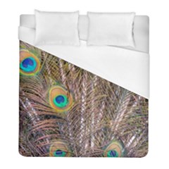 Pen Peacock Wheel Plumage Colorful Duvet Cover (full/ Double Size) by Pakrebo