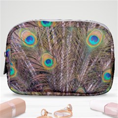 Pen Peacock Wheel Plumage Colorful Make Up Pouch (small) by Pakrebo