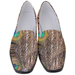 Pen Peacock Wheel Plumage Colorful Women s Classic Loafer Heels by Pakrebo