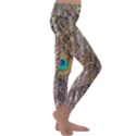 Pen Peacock Wheel Plumage Colorful Kids  Lightweight Velour Classic Yoga Leggings View3