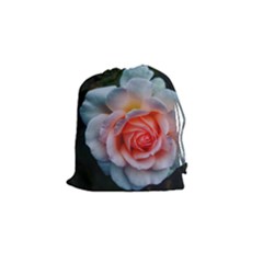 Favorite Rose  Drawstring Pouch (small) by okhismakingart