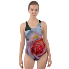 Favorite Rose  Cut-out Back One Piece Swimsuit by okhismakingart