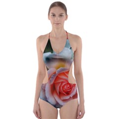 Favorite Rose  Cut-out One Piece Swimsuit by okhismakingart