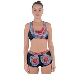 Favorite Rose  Racerback Boyleg Bikini Set by okhismakingart