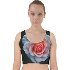 Favorite Rose  Velvet Racer Back Crop Top by okhismakingart