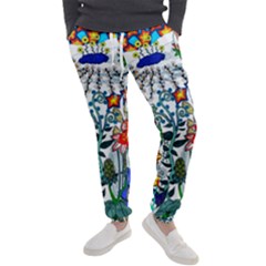 Moon And Flowers Abstract Men s Jogger Sweatpants