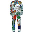 Moon and Flowers Abstract OnePiece Jumpsuit (Men)  View1