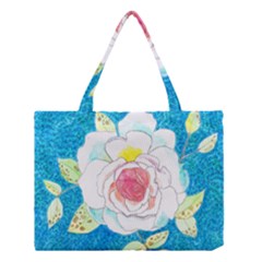 Favorite Rose Watercolor   Medium Tote Bag by okhismakingart