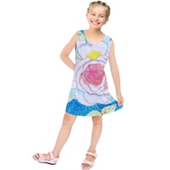 Favorite Rose Watercolor   Kids  Tunic Dress by okhismakingart