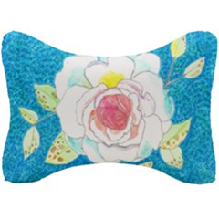 Favorite Rose Watercolor   Seat Head Rest Cushion by okhismakingart