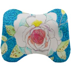 Favorite Rose Watercolor   Head Support Cushion by okhismakingart