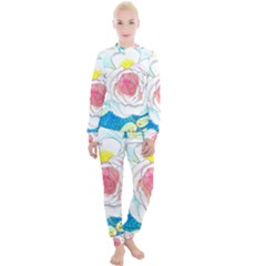 Favorite Rose Watercolor   Women s Lounge Set