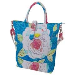 Favorite Rose Watercolor   Buckle Top Tote Bag by okhismakingart