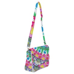 Plant Abstract Shoulder Bag With Back Zipper by okhismakingart