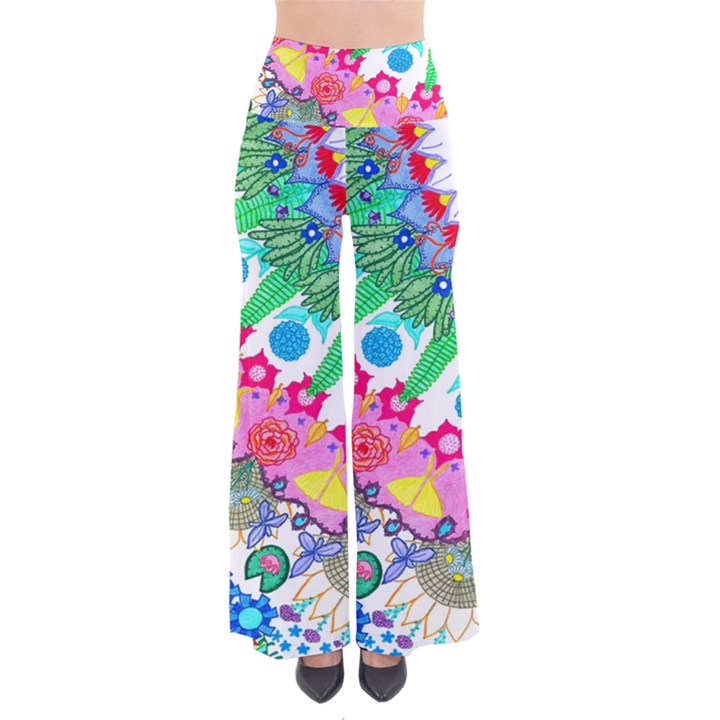 Plant Abstract So Vintage Palazzo Pants