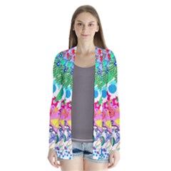 Plant Abstract Drape Collar Cardigan by okhismakingart