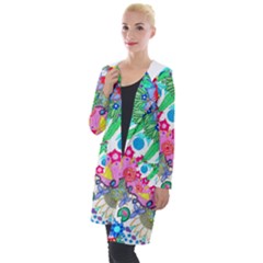 Plant Abstract Hooded Pocket Cardigan by okhismakingart