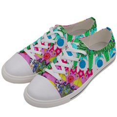 Plant Abstract Women s Low Top Canvas Sneakers by okhismakingart