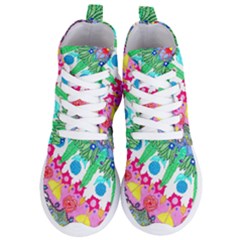 Plant Abstract Women s Lightweight High Top Sneakers by okhismakingart