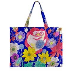 London Flora  Zipper Mini Tote Bag by okhismakingart