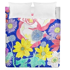 London Flora  Duvet Cover Double Side (queen Size) by okhismakingart