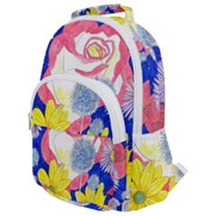 London Flora  Rounded Multi Pocket Backpack