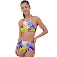 London Flora  High Waist Tankini Set by okhismakingart