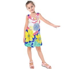 London Flora  Kids  Sleeveless Dress by okhismakingart